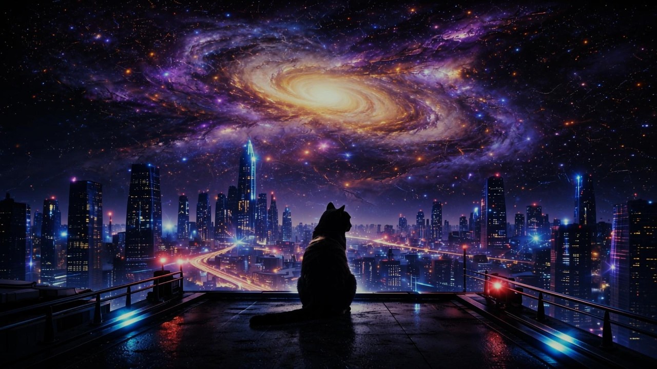 Lonely Nights Under the Galactic Core (2H) — Ambient Music for Focus & Stress Relief