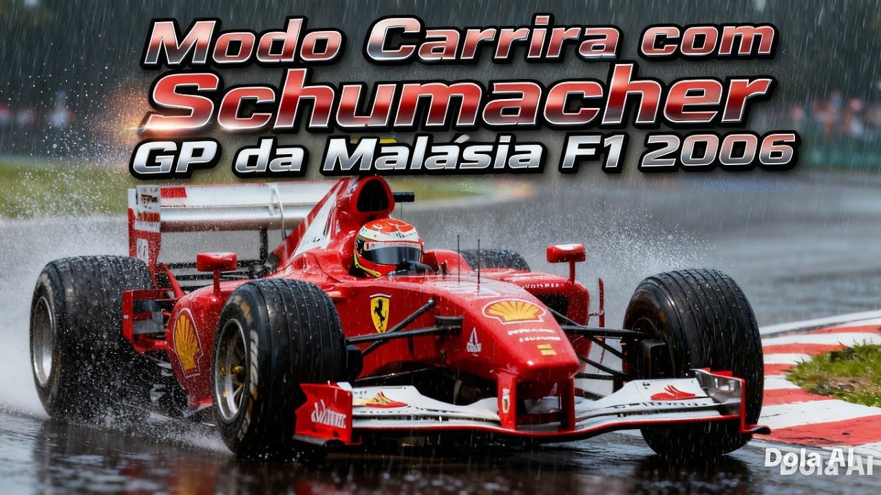 Estratégia Perfeita Arruinada Pela Chuva! Abandono na Malásia | F1 2006 PSP