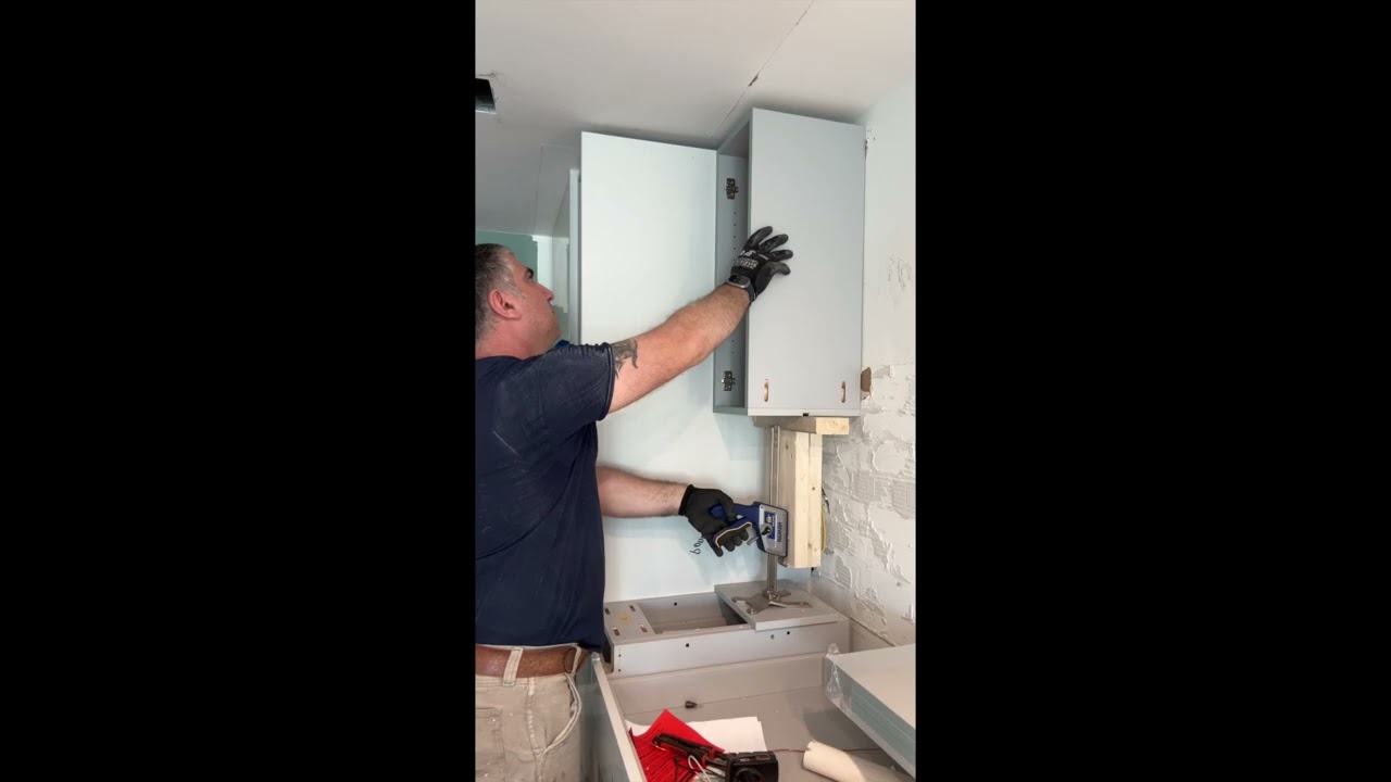 How to Hang Cabinets Solo with an IRWIN Quick-Lift Jack