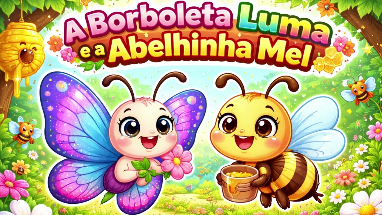 A Borboleta Luma e a Abelinha Mel