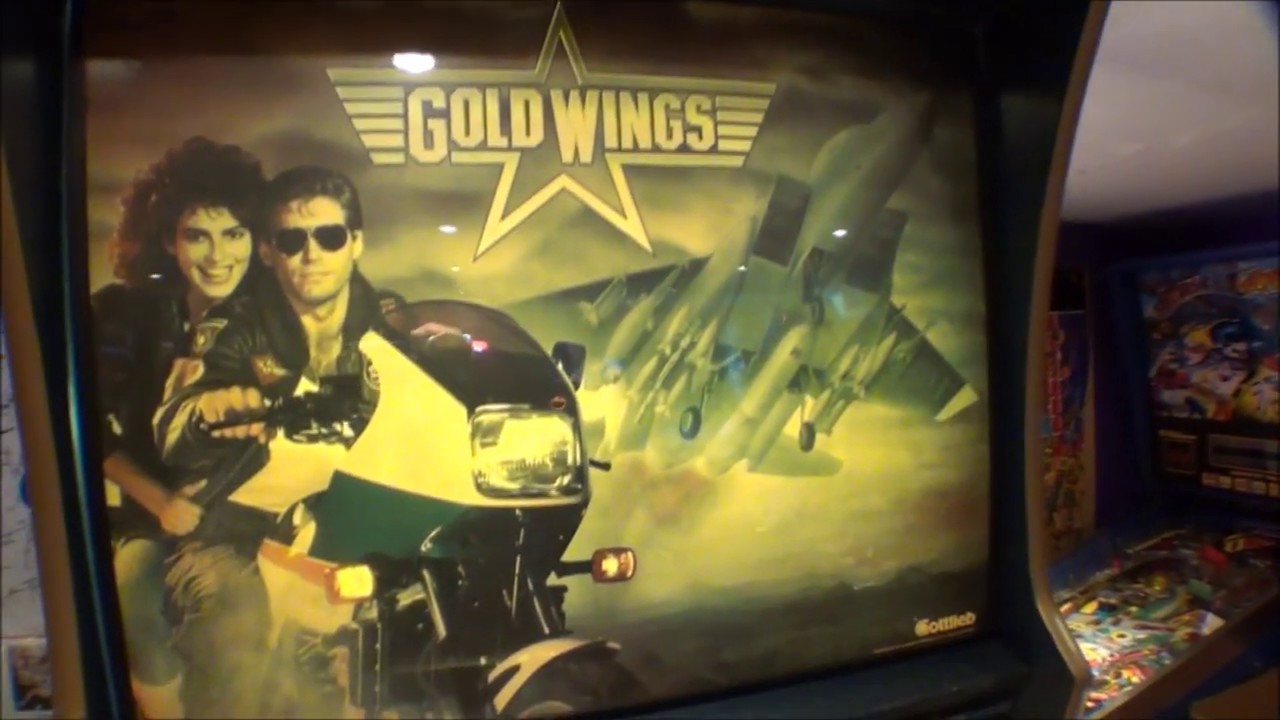 Gold Wings Pinball Machine Gottlieb 1986