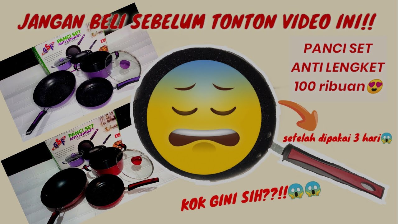 UNBOXING REVIEW PANCI TEFLON GSF 2429 | PANCI ENAMEL ANTI LENGKET | PEMAKAIAN 3 HARI