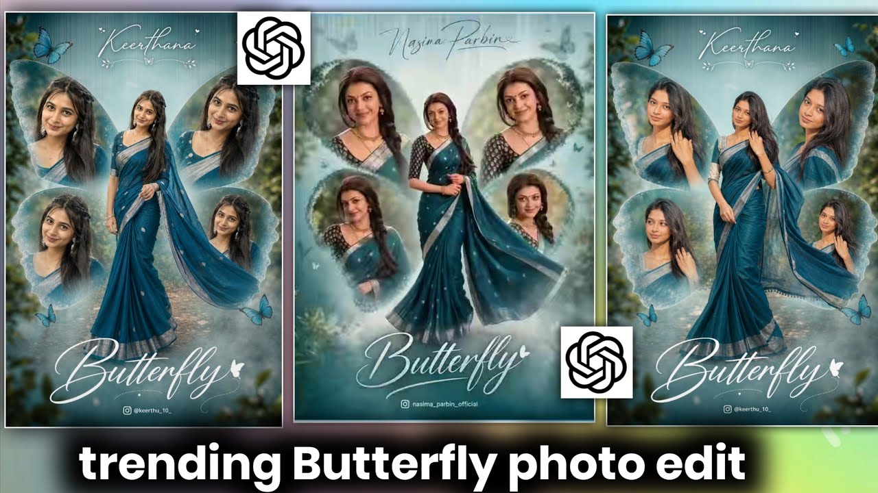 Instagram Trending Butterfly 🦋 Photo Editing Chatgpt | chatgpt photo editing prompts 