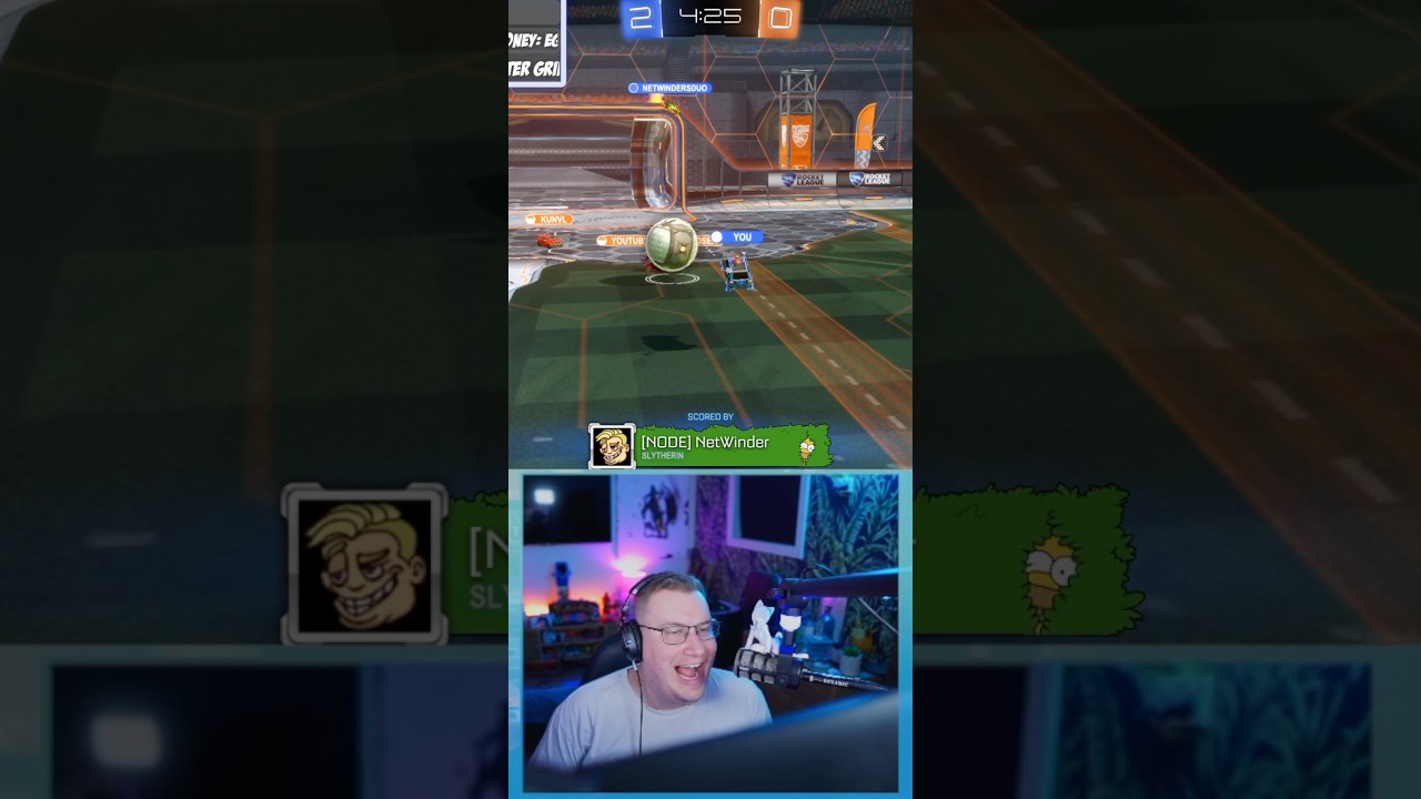 Звук ворот такой смешной 😂 лучший момент из Rocket League