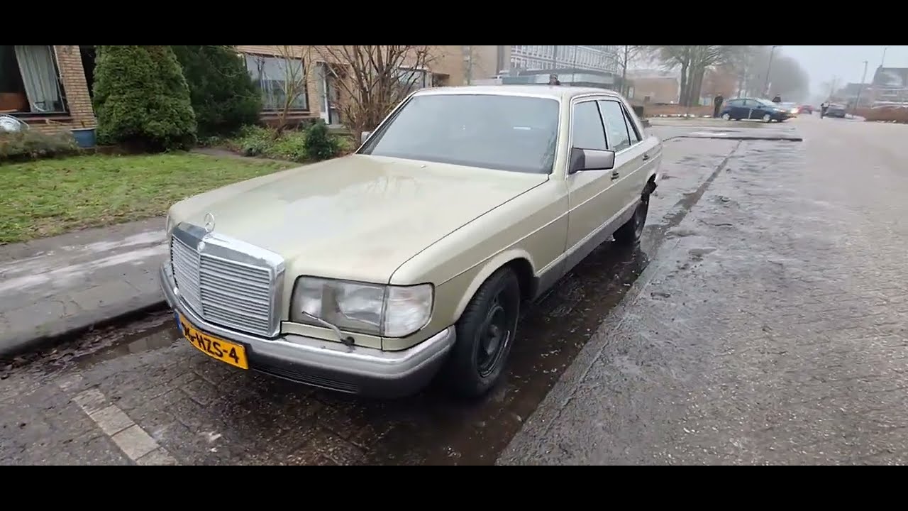 W126 life.  Asmr driving to the garage.