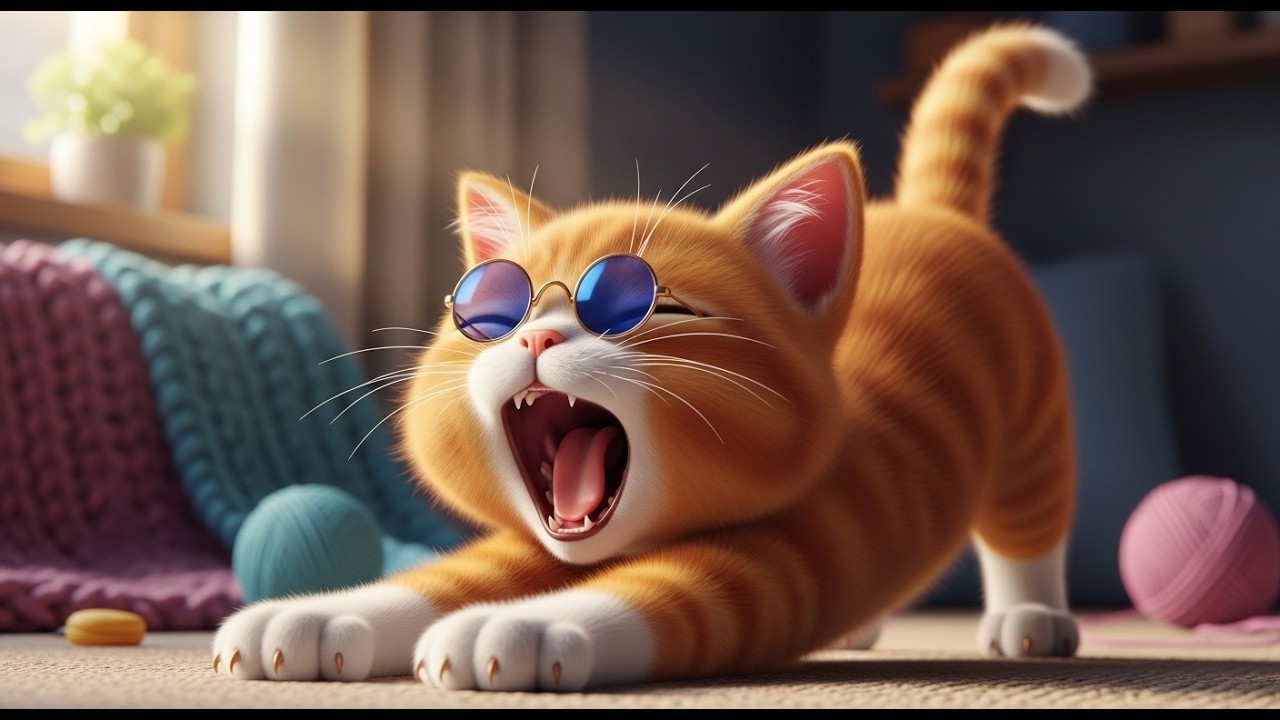 Chill Vibes Only: Meet the Coolest Cat in Town! 🕶️😎