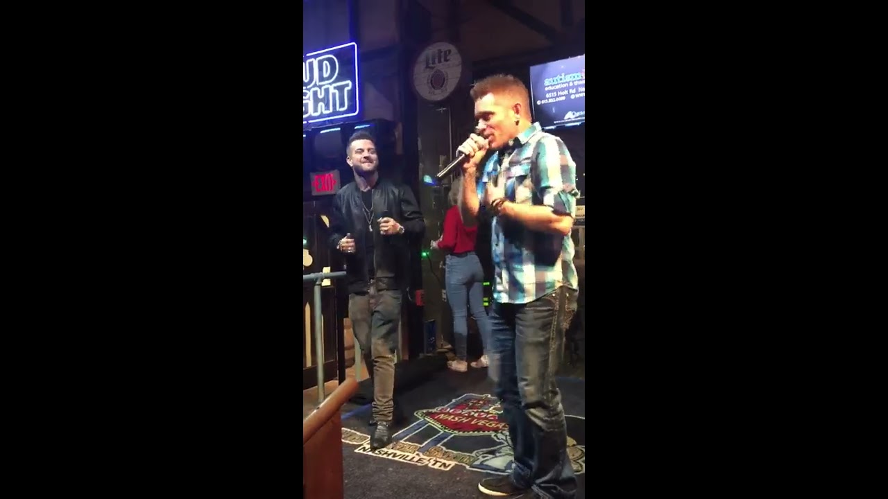 My Friend's Tripp and Michael Moore Singing P.Y.T Michael Jackson Cover Nashville, TN AMAZING!
