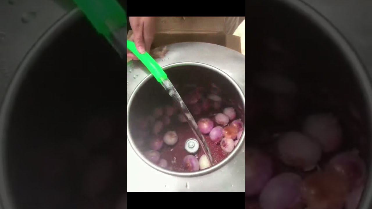 Hot eyes onion peeling machine