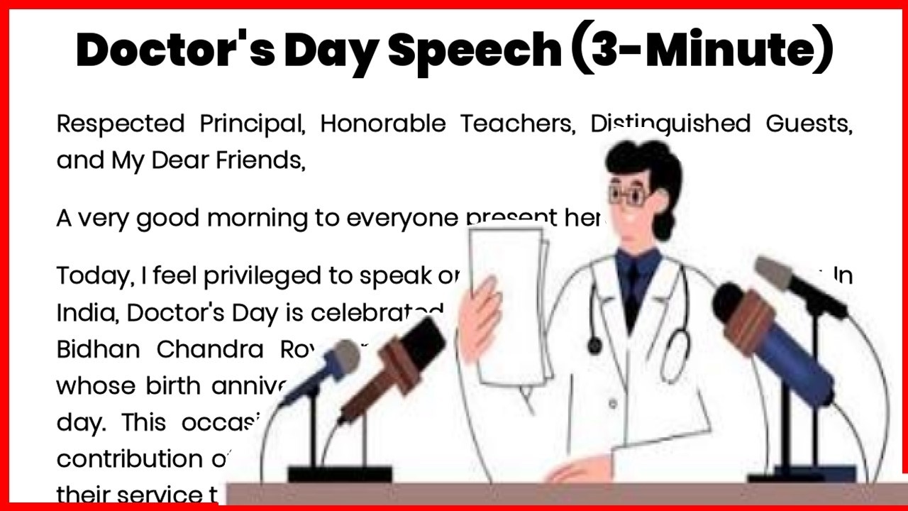 Doctors Day Speech, Doctors Day Speech in English || Speech on Doctors Day in English