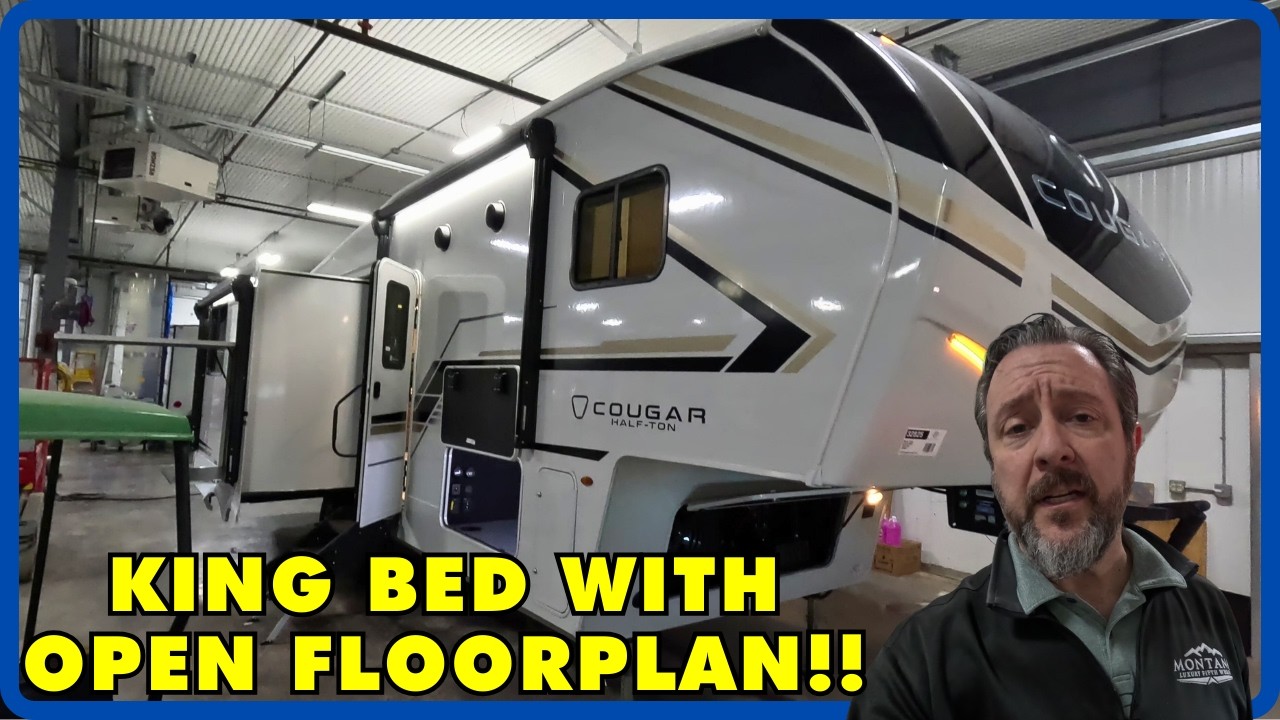 Wide Open Floorplan With King Bed! 2026 Keystone Cougar Half-Ton 26RKE