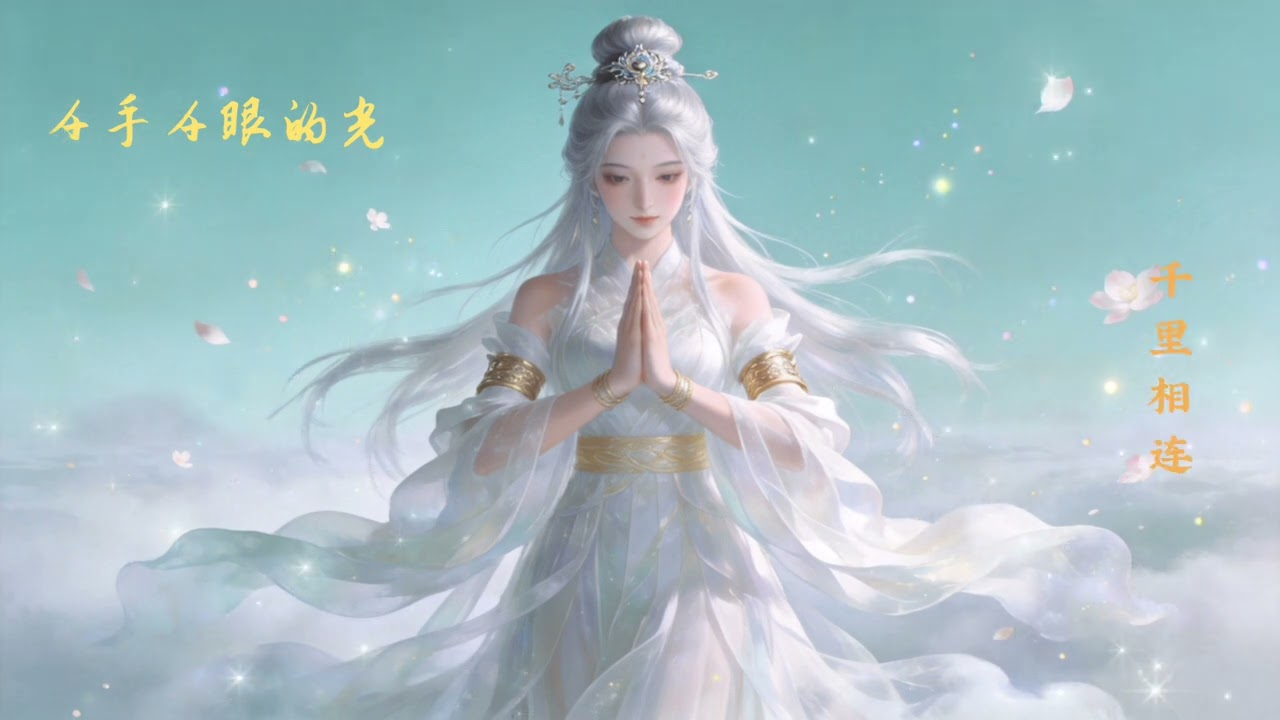 千手千眼的光—听了这首歌，心中重新感受到了观世音菩萨的慈悲和守护，世界还是温暖的。。。#佛教 #佛歌 #观世音菩萨