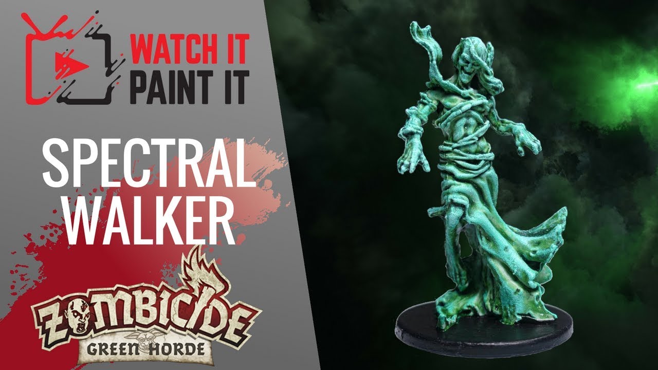 Zombicide Green Horde - Painting Spectral Walker Super Fast! 15 Minutes!!!