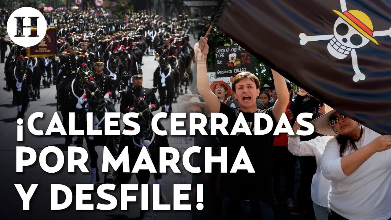 ¡Toma precausiones! Rutas alternativas por desfile del 20 de noviembre y marcha de la Generación Z