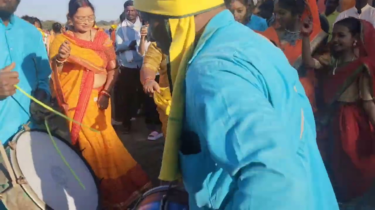 दादा का बहुत ही सुन्दर गोंडी गाना | डंडार नृत्य ढोलक के ताल में |बालिकाओ का नृत्य बहुत सुन्दर 