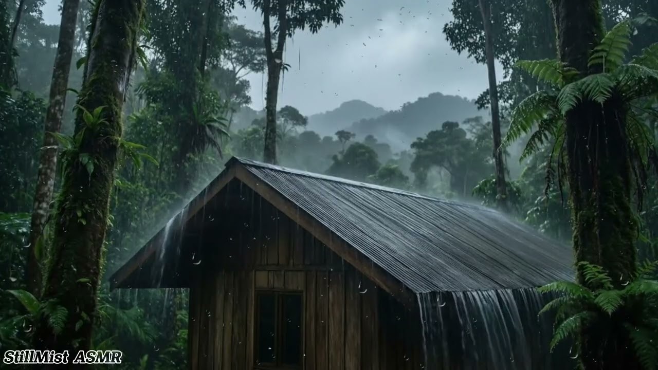 #raindsounds🔴 Dream with Rain & Thunder Sounds for Sleeping | Help Study, PTSD, Insomnia & Tinnitus