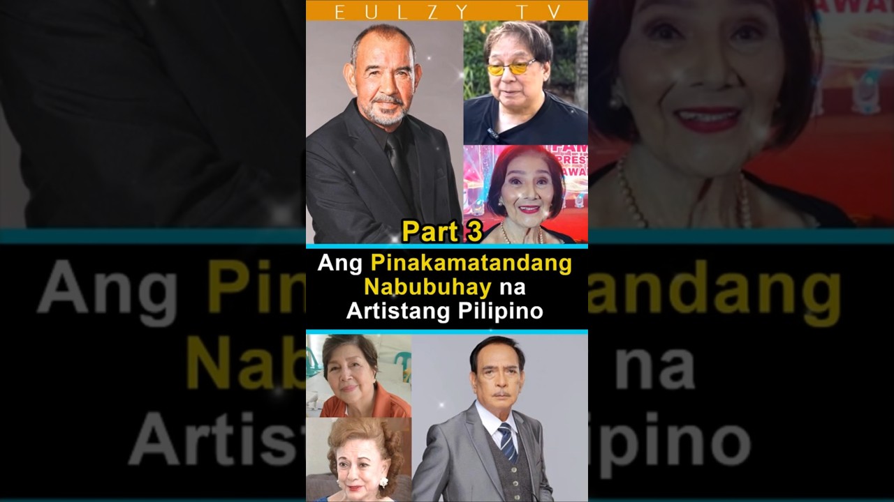 Part 3 | Oldest Living Filipino Actors #artista #showbiz #actors