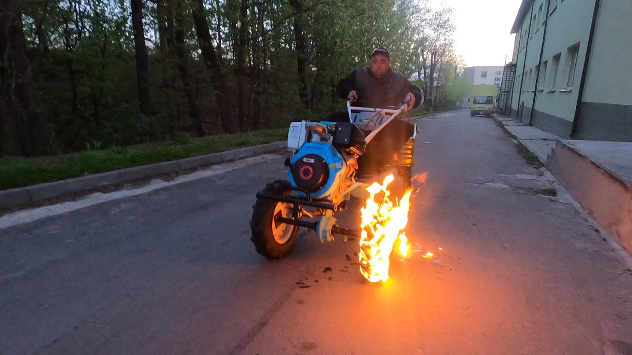 Випробування шин мотоблока 