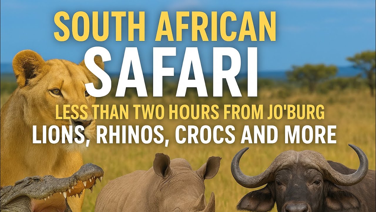 South African Safari Weekend Vlog - less than two hours from Jo’burg.