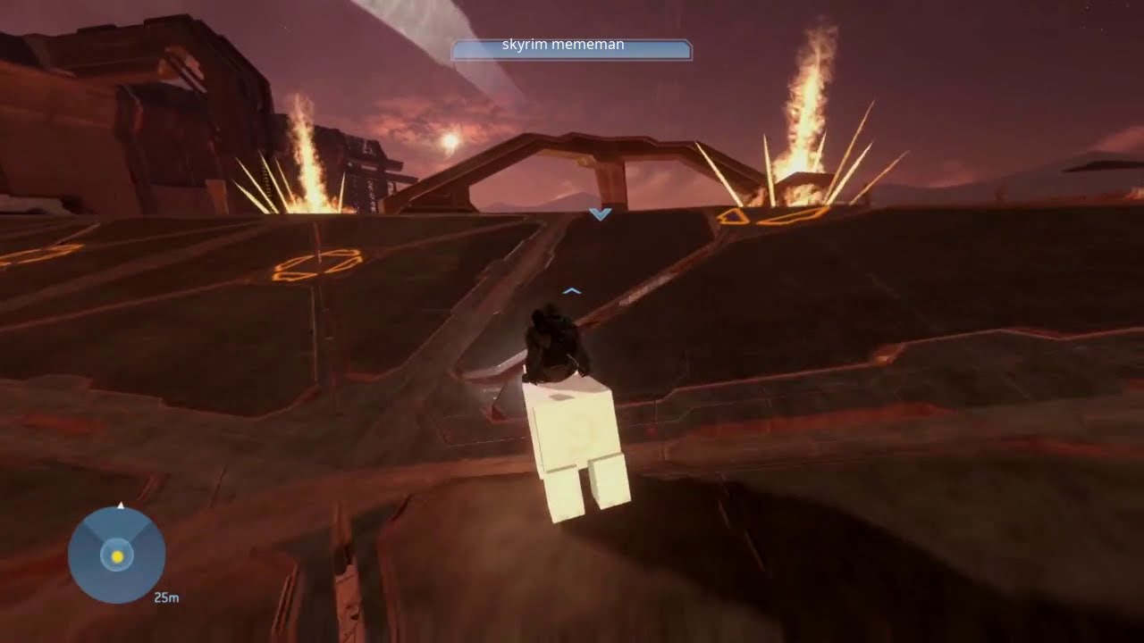 Halo 3 Warthog run but with a minecraft pig