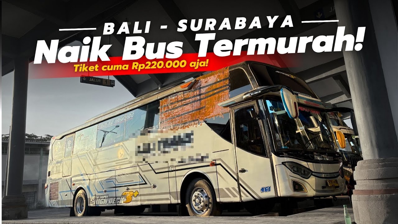 Ini Dia Rasanya Naik BUS TERMURAH di Rute Denpasar - Surabaya ‼️ Trip Bus Sapu Jagat