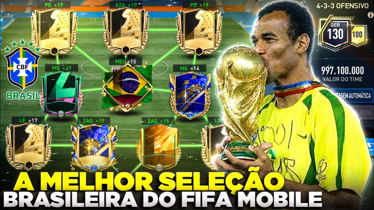 LINDO!❤️🇧🇷 MONTEI A MELHOR SELEÇÃO DO BRASIL NO FIFA MOBILE 23