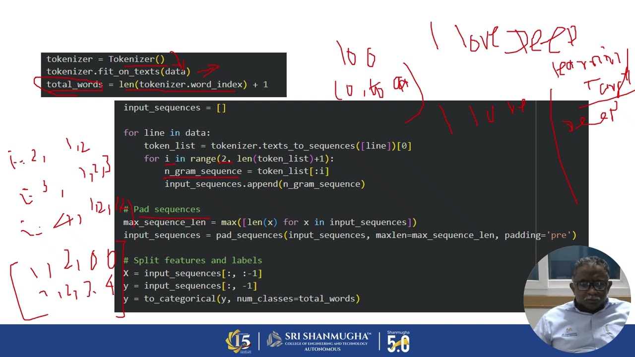 Lec 24 Word Prediction by LSTM (Deep Learning Course)