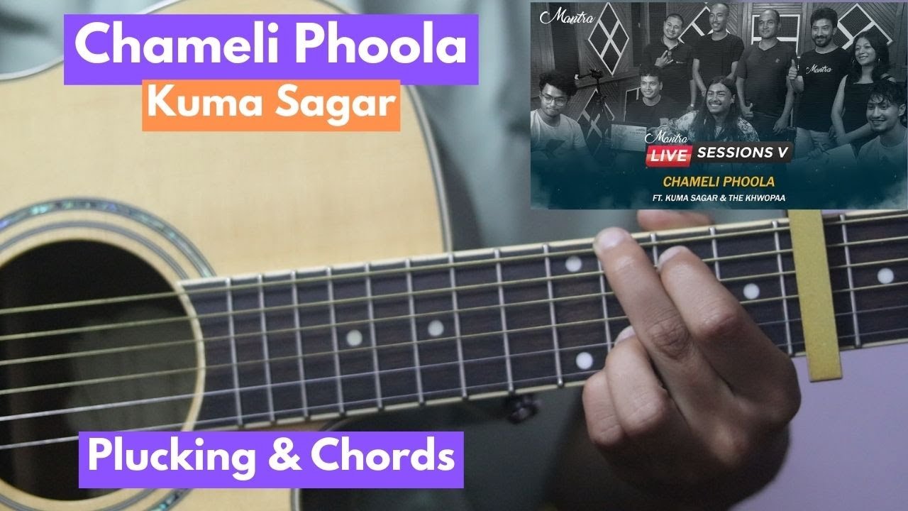 Chameli Phoola - Kuma Sagar | Guitar Lesson | Plucking & Chords