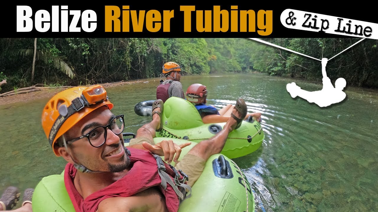 Belize Cave Tubing...& My FIRST TIME Zip Lining! 🇧🇿