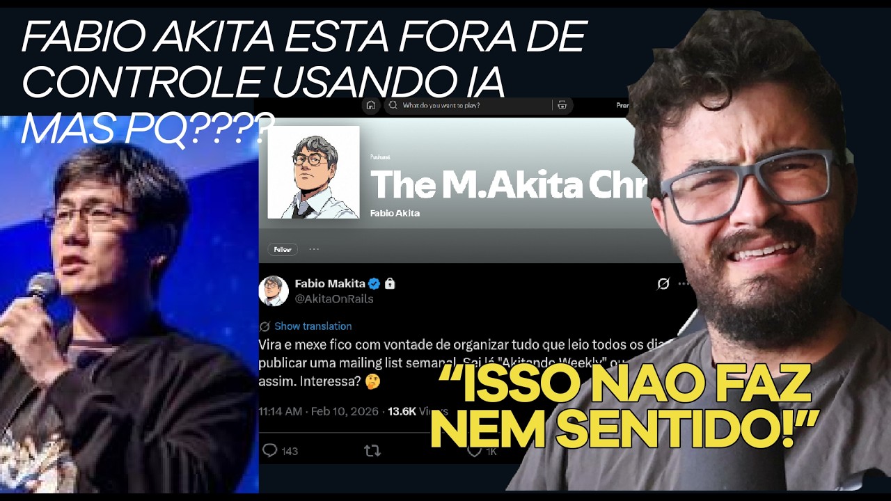 ALGUEM PARE O FABIO AKITA! ELE ESTA DESCONTROLADO!