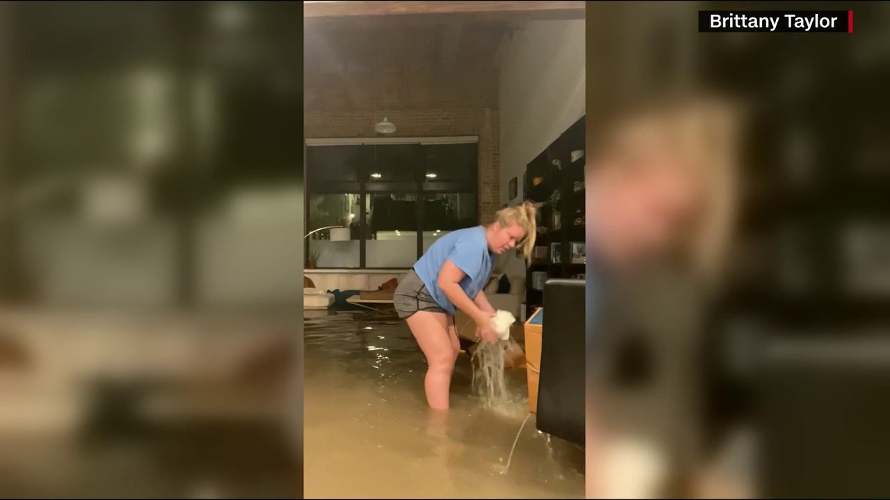 Dallas woman records video of her flooded apartment, floating MacBook during heavy rains