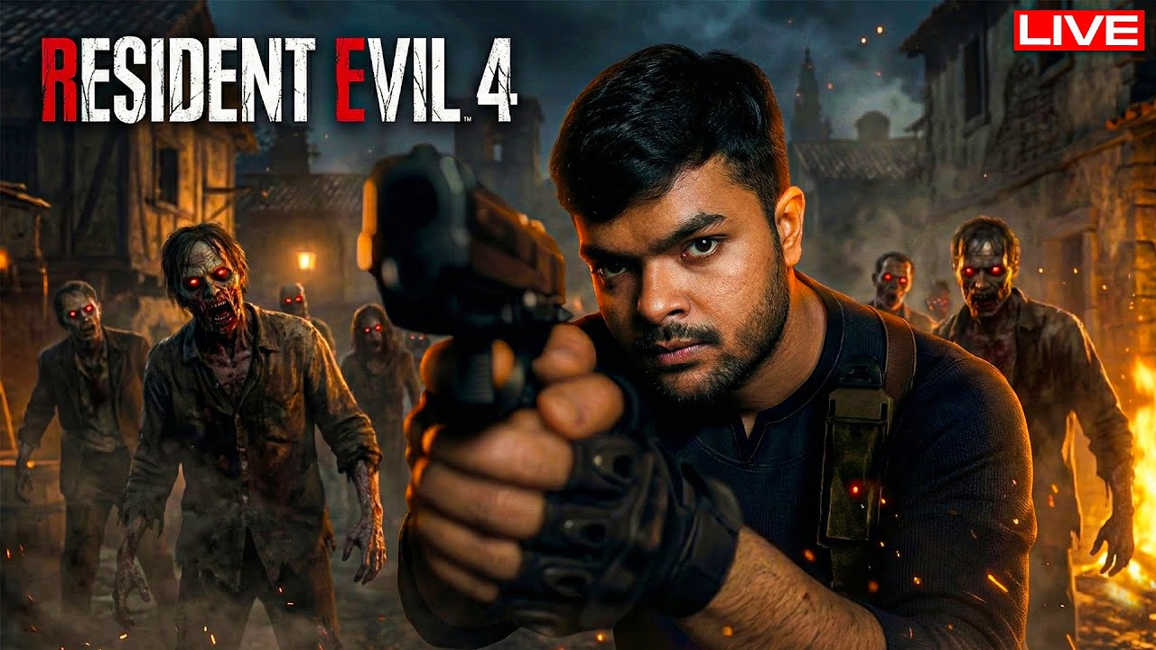 Starting Chapter 2 🔥| Resident Evil 4 Remake Day 3 Live