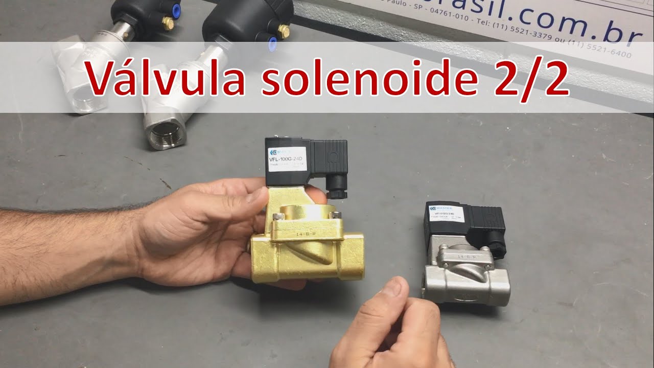 Válvula solenoide 2/2 - para ar e fluidos