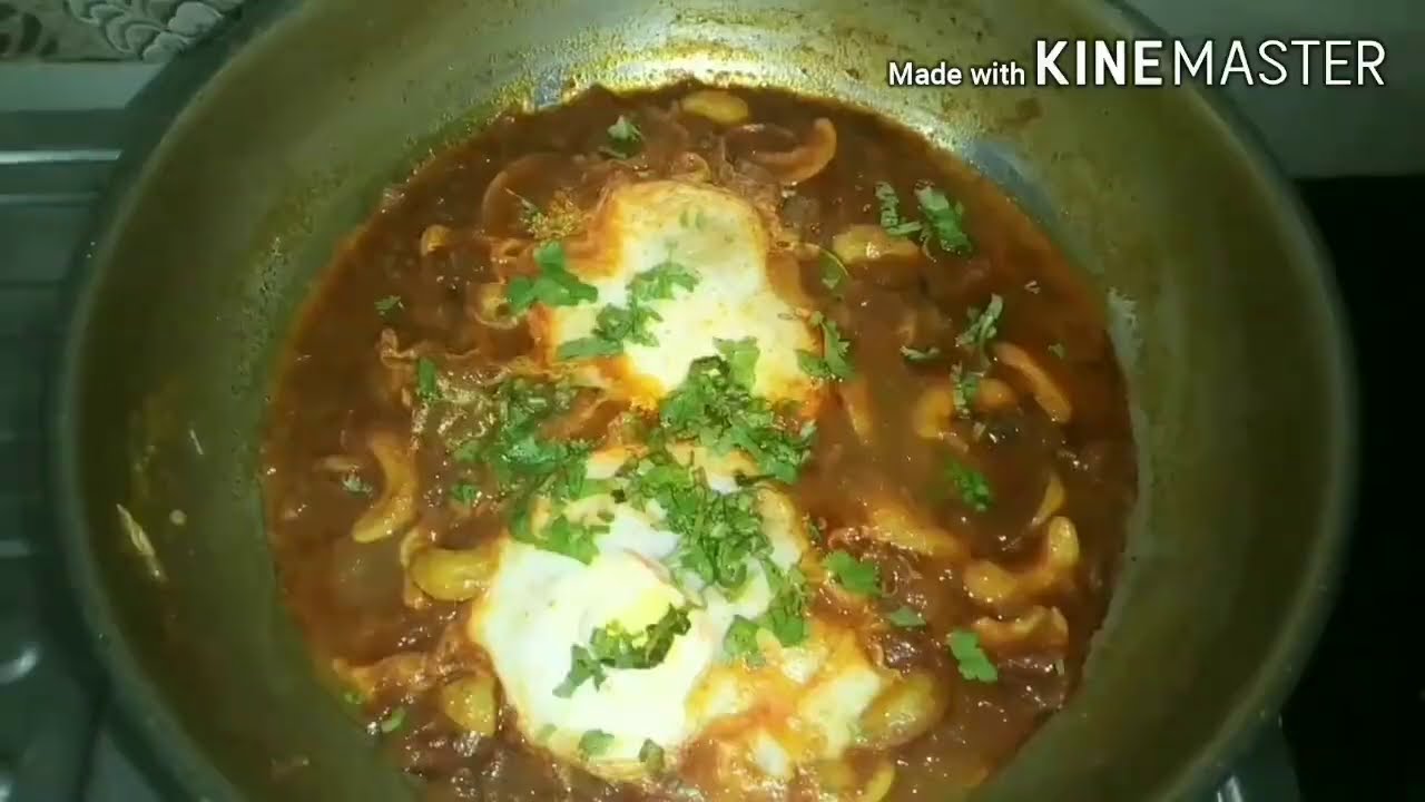 मालवणी काजू अंडा मसाला | Malvani Kaju anda masala | cashew egg masala