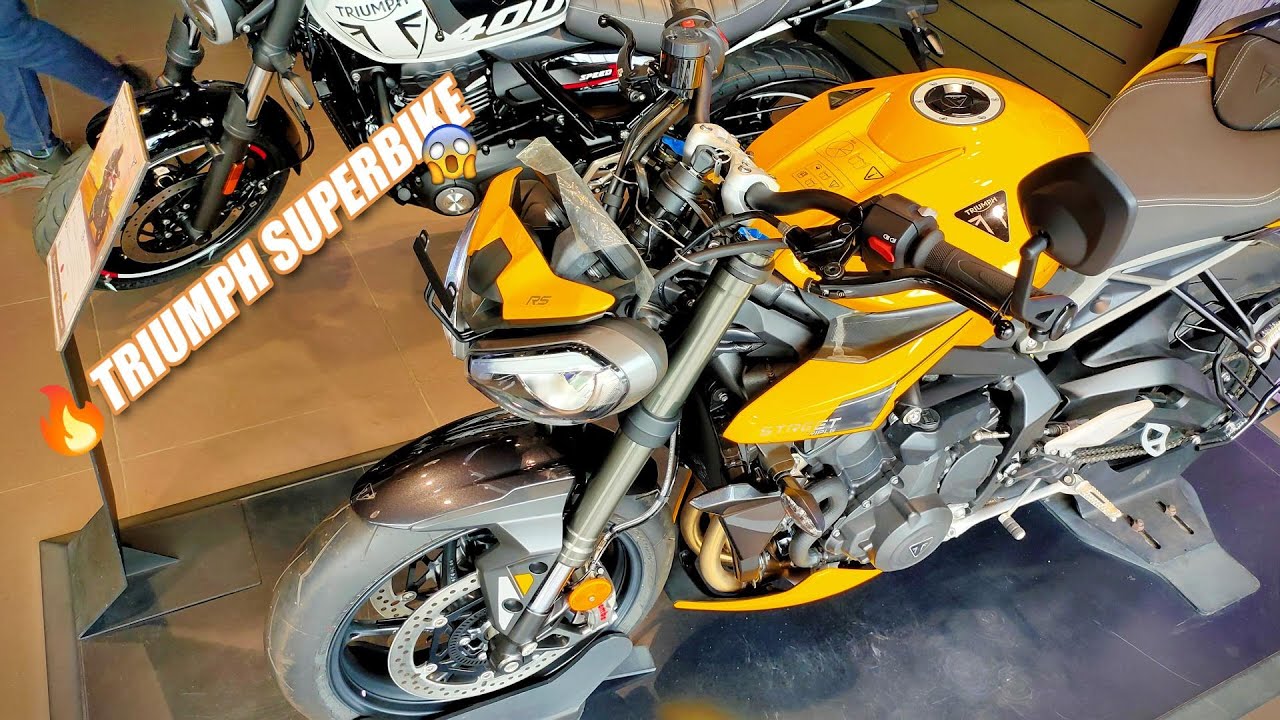 TRIUMPH STREET TRIPLE 765RS COSMIC YELLOW🟡DETAILED REVIEW🔥| FEATURE , ON-ROAD PRICE & ALL DETAILS🔥🔥🔥