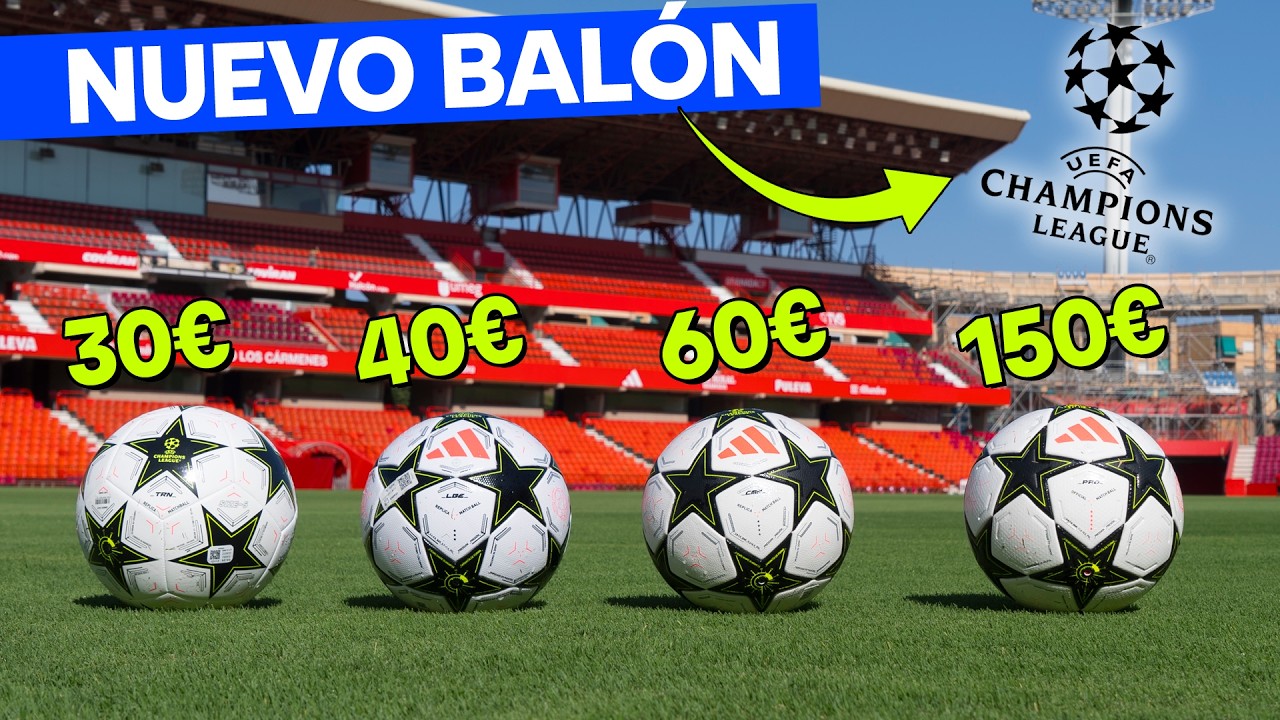 Un BALÓN DE 30€ es MEJOR que uno DE 150€?! - COMPARATIVA BALONES ADIDAS CHAMPIONS LEAGUE 24/25