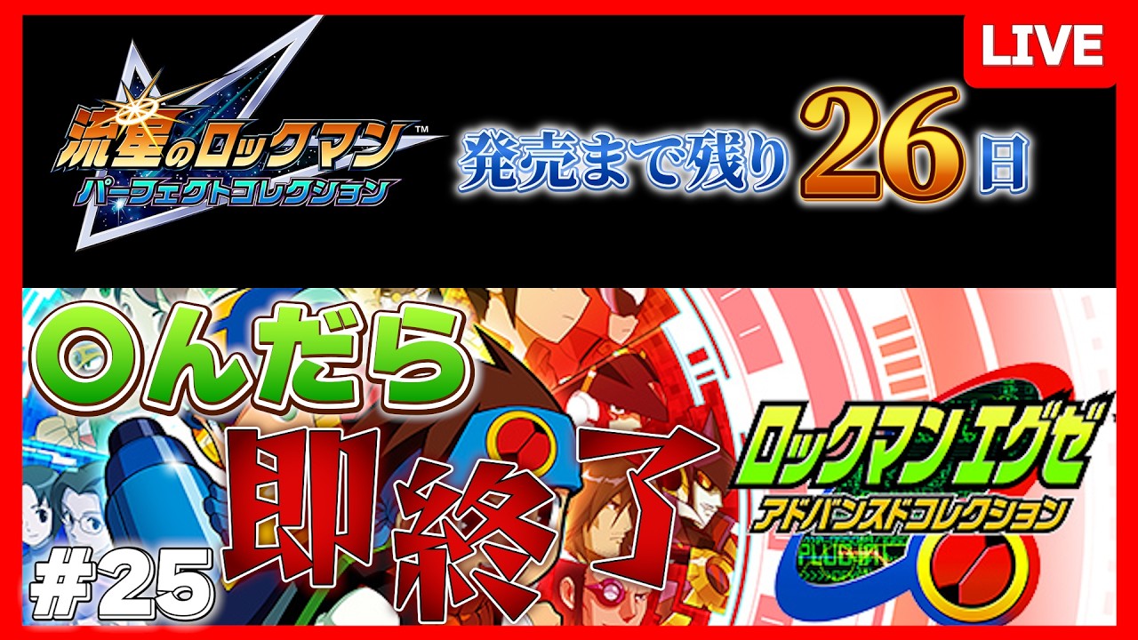 【流星発売まで残り25日】〇んだら即終了ロックマンエグゼ Part28