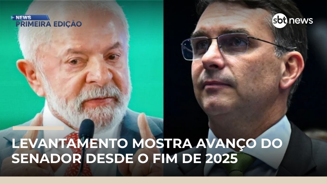 Pesquisa aponta disputa acirrada entre Lula e Flávio | #NewsPrimeiraEdição