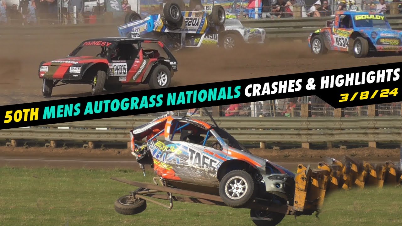 Autograss Crashes & Highlights, 50th Mens National Autograss Championships (Day 1), 3/8/24
