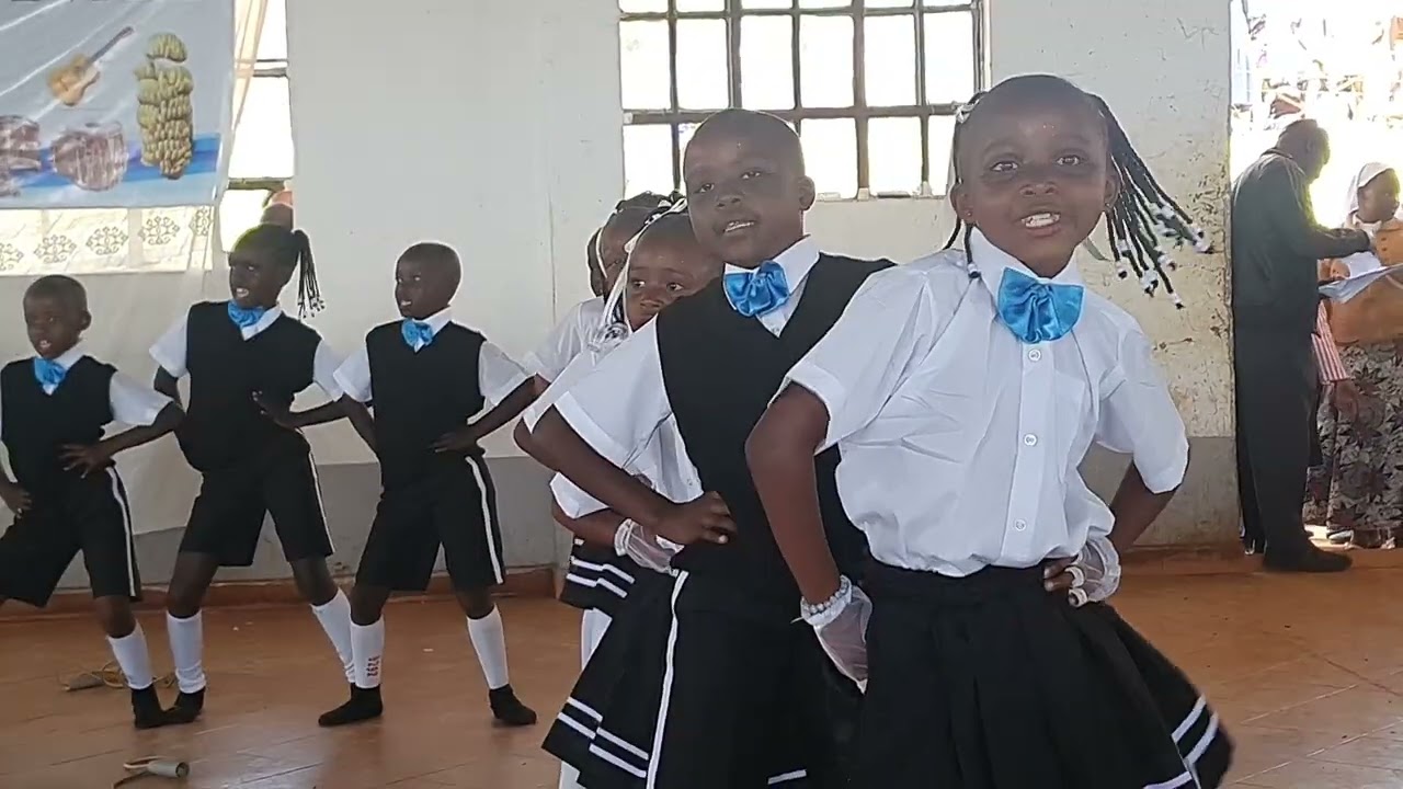 Itierio Girls Boarding Primary School performing a Western Style Singing Game