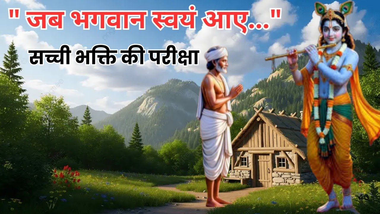 भक्ति कथा🙏🌺जब भगवान स्वयं भक्त की झोपड़ी में आए🙏🌺हृदय छू लेने वाली कथा
