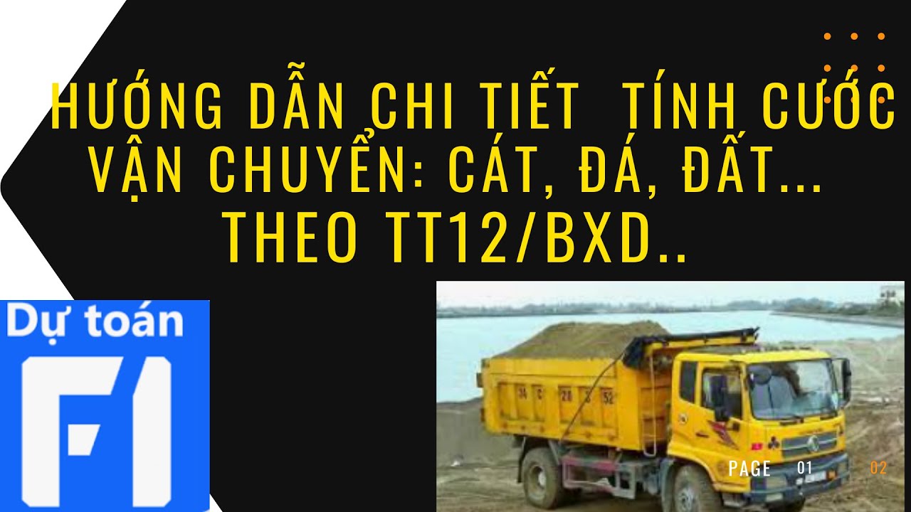 Hướng dẫn hiểu đúng, tính đúng cước vận chuyển: cát, đất, đá theo thông tư 12/2021/ TT-BXD