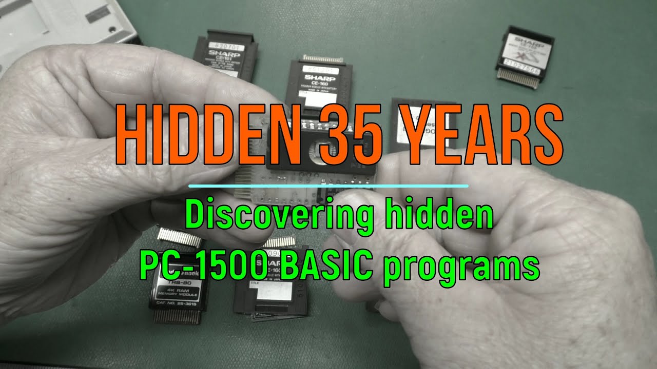 Discovering PC-1500 BASIC programs hidden for 35 years!
