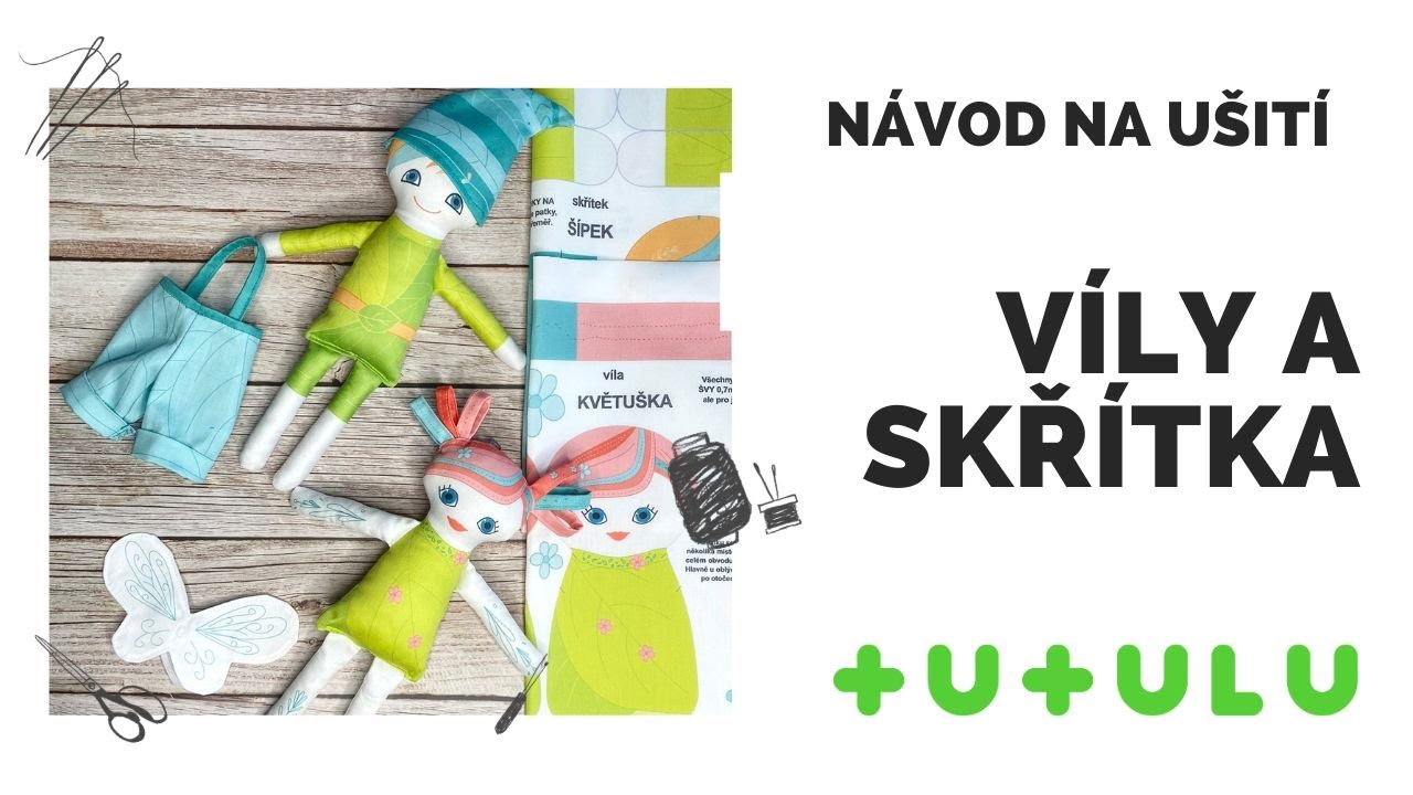 Návod na ušití panenky víly a skřítka