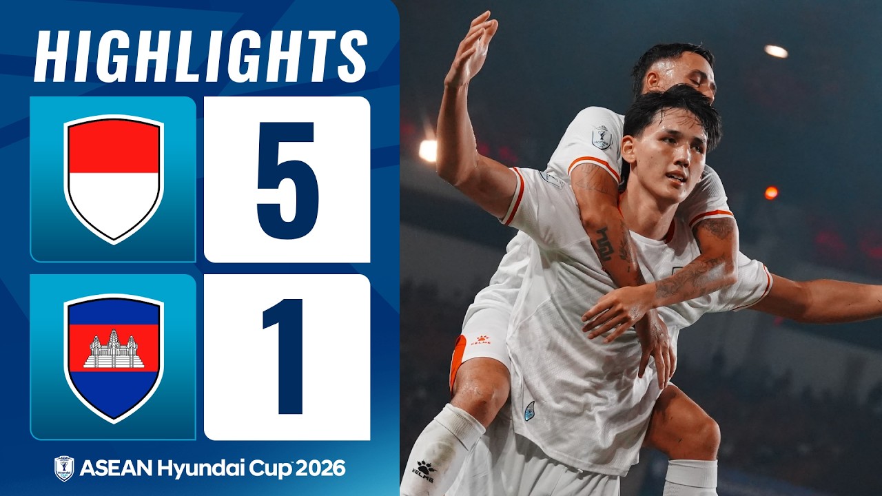 ИНДОНЕЗИЯ 5-1 КАМБОДЖА | ОБЗОР МАТЧА КУБКА ASEAN HYUNDAI