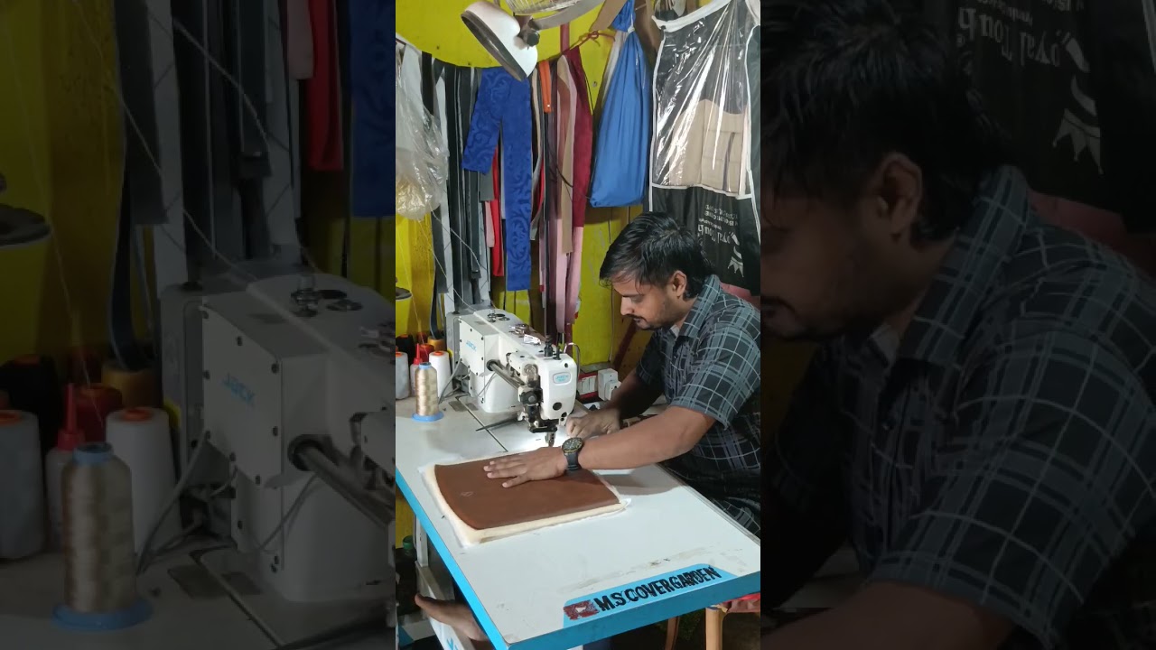 Car Seat Cover folding stitching tutorial 