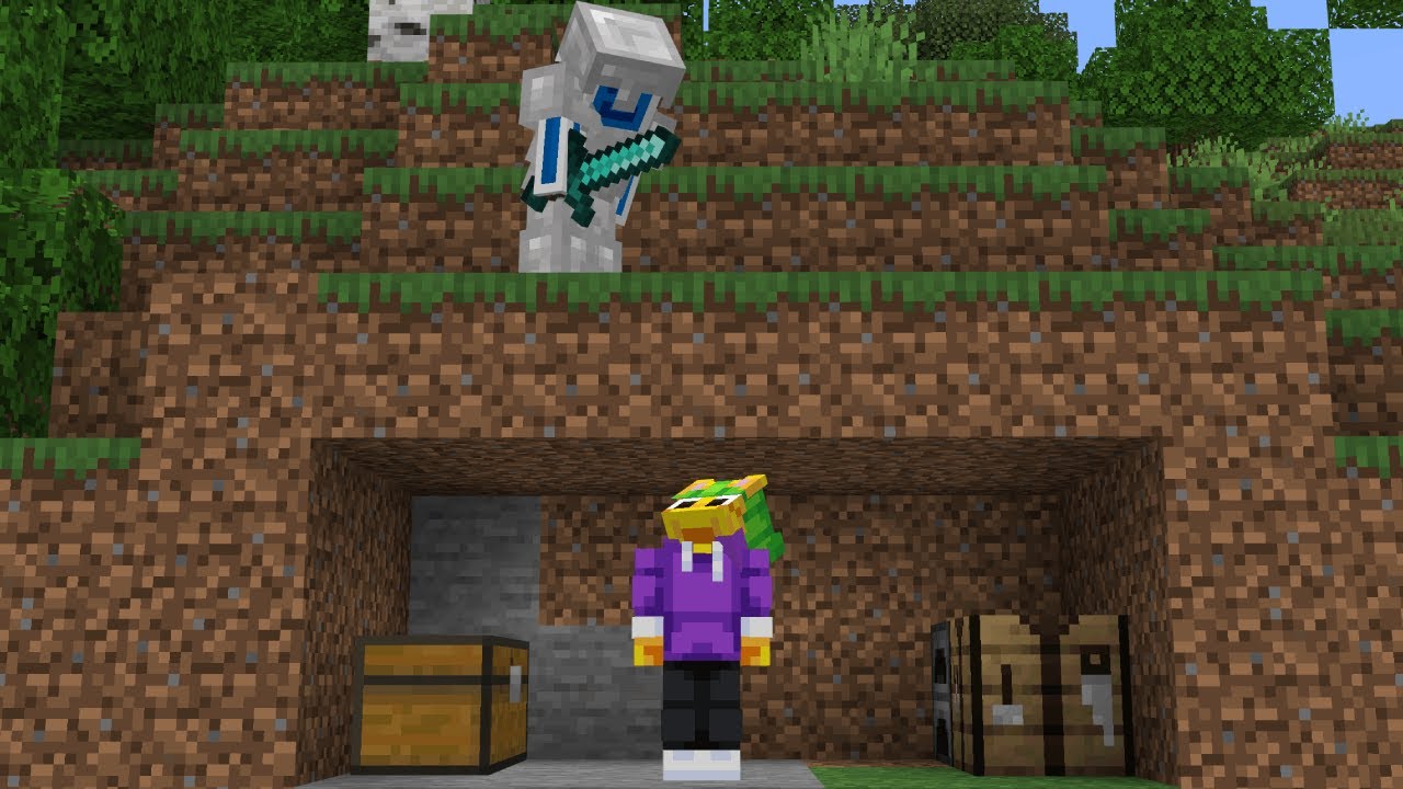 Minecraft Speedrunner VS 1 Hunter WITH BUFFS