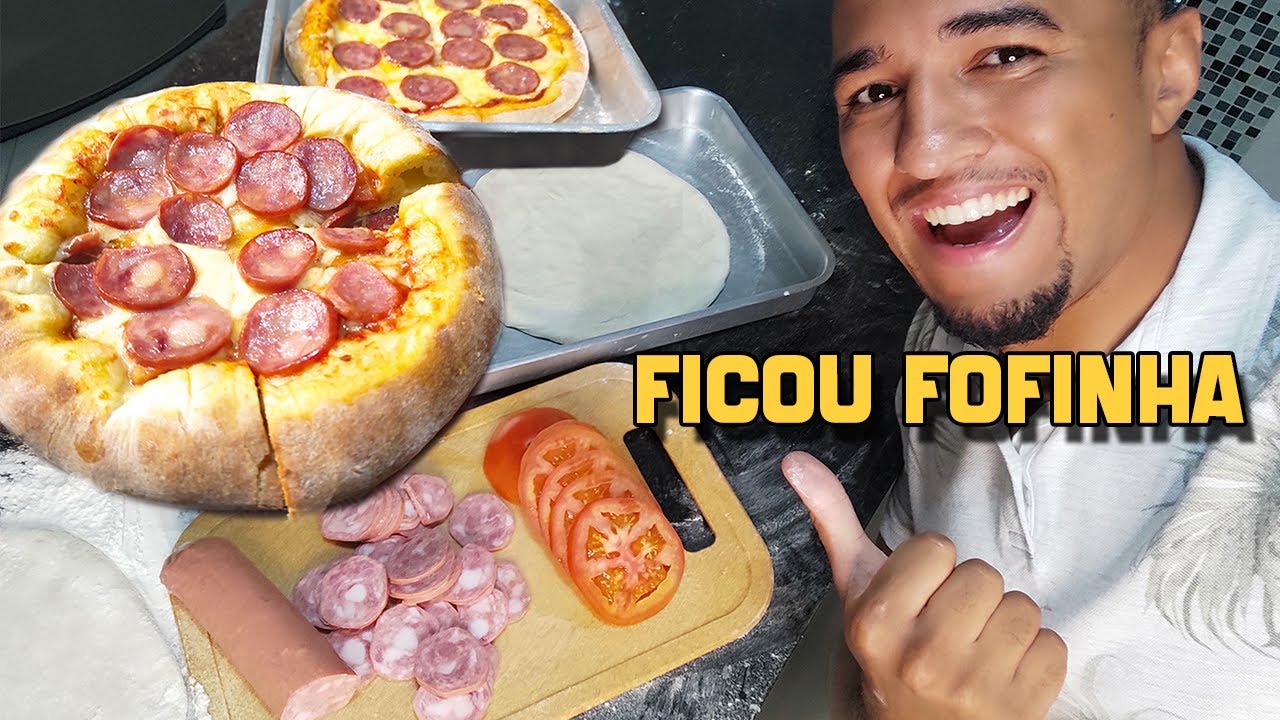 RECEITA DE MASSA DE PIZZA CASEIRA - Fórmula para 2 pizzas