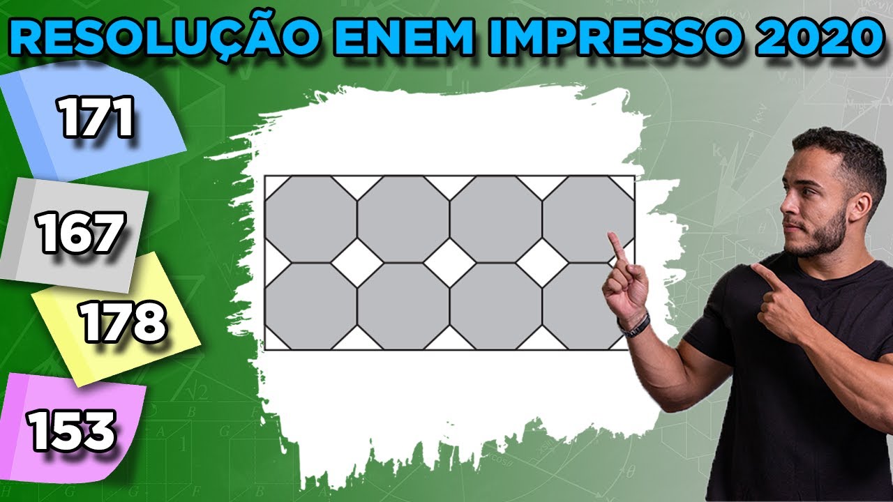 🔵 Questão 171 - Caderno Azul | Geometria Plana | MATEMÁTICA ENEM 2020