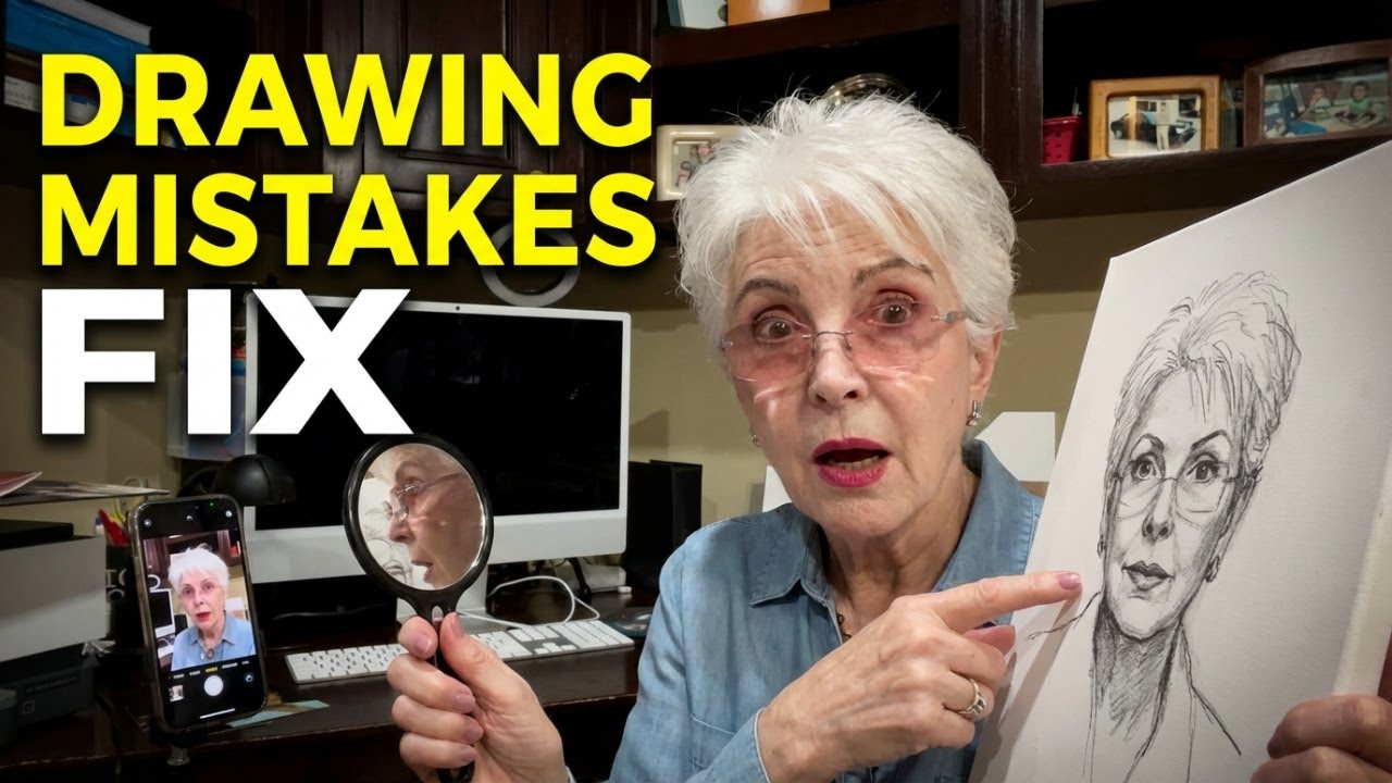 Drawing Mistakes _the mirror trick professionals use