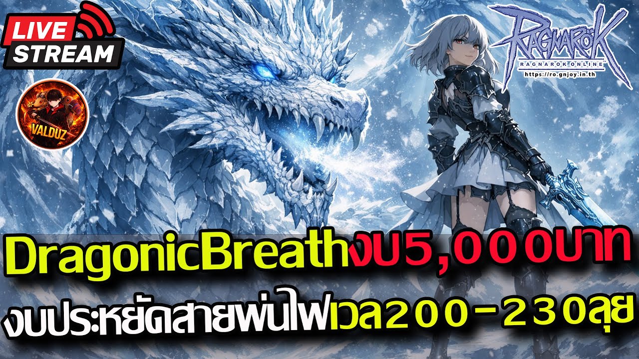 [RO]EP.972:🔥DragonKnight งบ5,000บาท สายพ่นไฟลุยเวล200-230!!🔥
